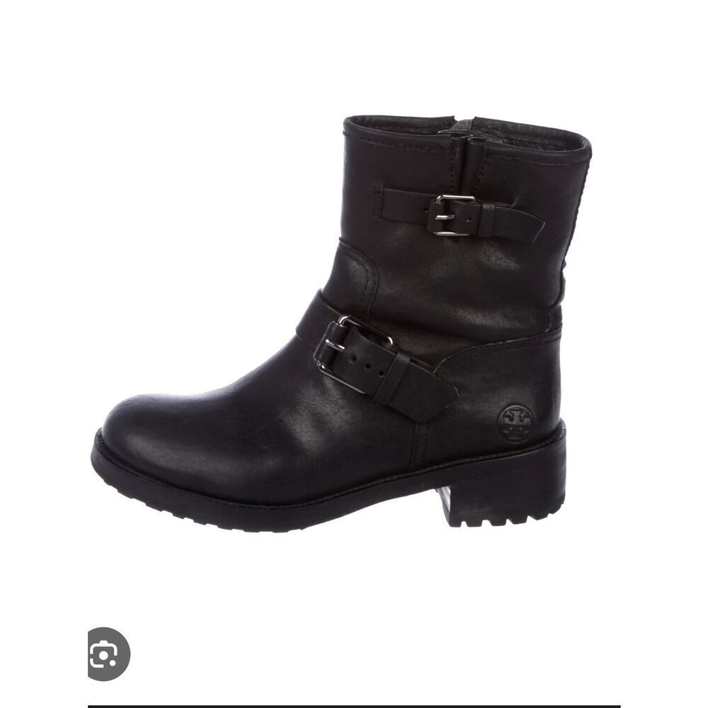 Tory Burch | Black Leather Combat Boot